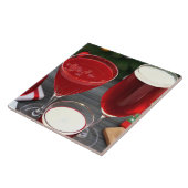 Carreau Célébration des boissons rouges cerises (Côté)