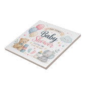 Carreau Célébration douce de baby shower (Côté)