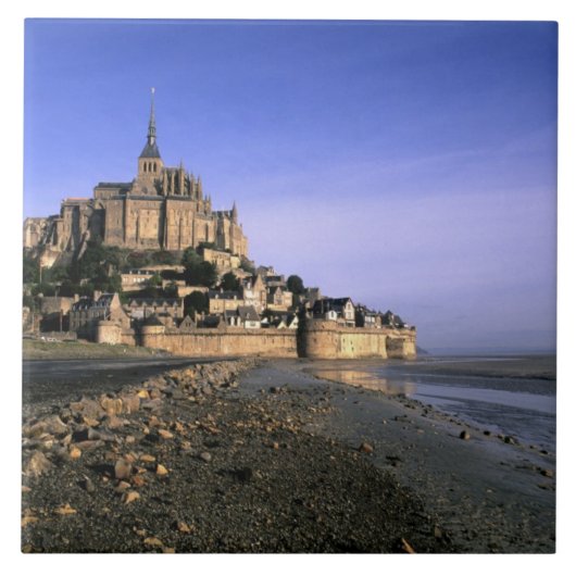 Carreau Célèbre forteresse de l'île du Mont-Saint-Michel à (Devant)