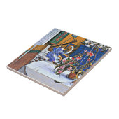 Carreau Célèbre peinture, Intérieur avec un Cactus (Côté)