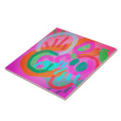 Carreau Célébrer la peinture numérique Abstraite (Côté)