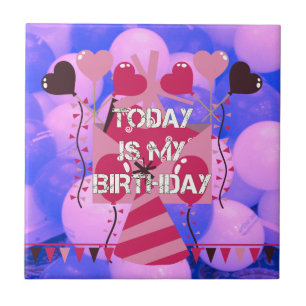 Carreau Célébrer Mes Bénédictions Joyeuses d'Anniversaire