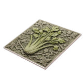 Carreau Céleri - Carrelage Art Nouveau en céramique (Côté)