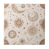 Carreau Celestial Botanical Pattern (2) (Devant)