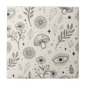 Carreau Celestial Botanical Pattern (3) (Devant)