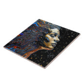 Carreau "Celestial Cognition" – A Surreal Portrait (Côté)