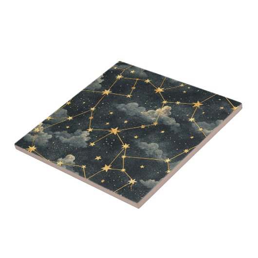 Carreau Celestial Constellation Star Pattern (1) (Côté)