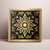 Carreau Celestial Gothic Black an Gold Solar