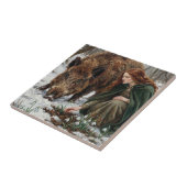 Carreau Celtic Goddess & Wild Boar (Côté)