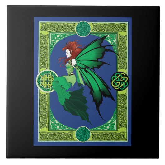 Carreau Celtic Knot Work Green Fairy (Devant)