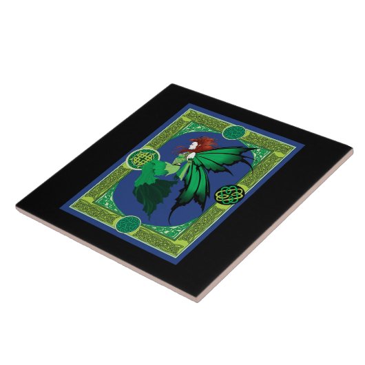 Carreau Celtic Knot Work Green Fairy (Côté)