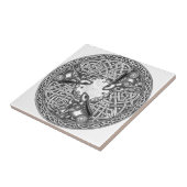 Carreau Celtic, lièvre de observation de lune (Côté)