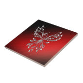 Carreau Cendres noires rouges et verre Phoenix (Côté)