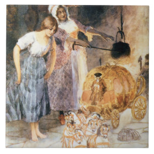 Carreau Cendrillon et la fée marraine sq