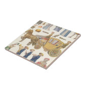 Carreau Cendrillon, Jouets Vintages en papier victorien (Côté)