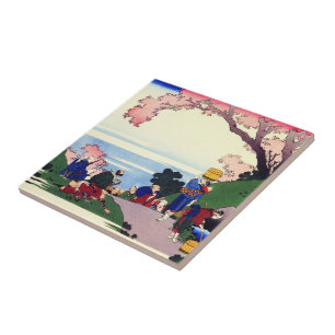 Carreau Cent poèmes expliqués par l'infirmière Hokusai