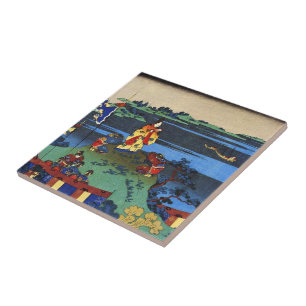 Carreau Cent poèmes expliqués par l'infirmière Hokusai