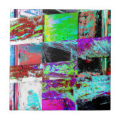 Carreau Ceramic Tile – Abstract Grid (Devant)