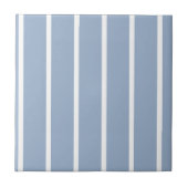Carreau Ceramic Tile Blue & White Stripe (Devant)