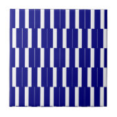 Carreau Ceramic Tile Blue & White Stripe (Devant)