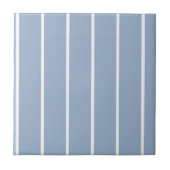 Carreau Ceramic Tile Blue & White Stripe  (Devant)
