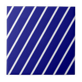 Carreau Ceramic Tile Blue & White Stripe (Devant)