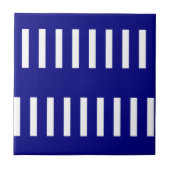 Carreau Ceramic Tile Blue & White Stripe (Devant)