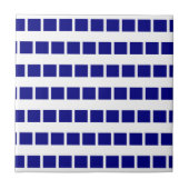 Carreau Ceramic Tile Blue & White Stripe Checkered (Devant)