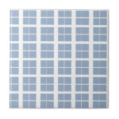 Carreau Ceramic Tile Blue & White Stripe Square (Devant)