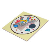Carreau CERAMIC TILE - "Circles in a Circle" - Kandinsky (Côté)