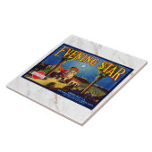 Carreau CERAMIC TILE - ''Evening Star'' - Crate Label (Côté)