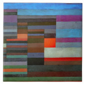 Carreau CERAMIC TILE - "Fire in the Evening" - Paul Klee (Devant)