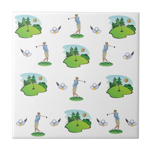 Carreau Ceramic Tile Golf (Devant)