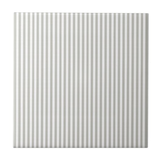 Carreau Ceramic Tile Grey & White Stripe (Devant)