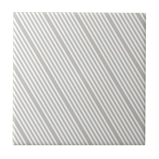 Carreau Ceramic Tile Grey & White Stripe (Devant)
