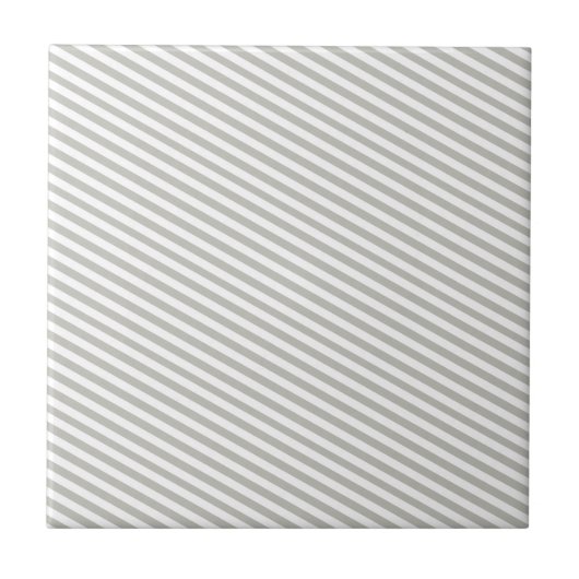 Carreau Ceramic Tile Grey & White Stripe (Devant)