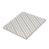 Carreau Ceramic Tile Grey & White Stripe (Côté)