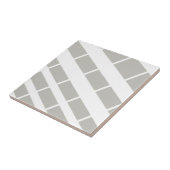 Carreau Ceramic Tile Grey & White Stripe (Côté)