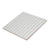 Carreau Ceramic Tile Grey & White Stripe Square (Côté)