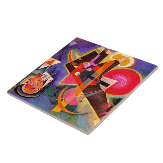 Carreau CERAMIC TILE - "In Blue" - Wassily Kandinsky (Côté)