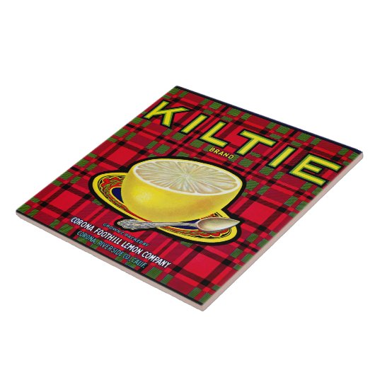 Carreau CERAMIC TILE - "Kiltie" - Crate label (Côté)