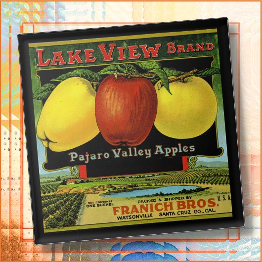 Carreau CERAMIC TILE - "Lake View" - Crate label