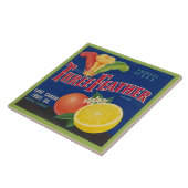 Carreau CERAMIC TILE - "Three Feather" - Crate label (Côté)