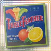 Carreau CERAMIC TILE - "Three Feather" - Crate label