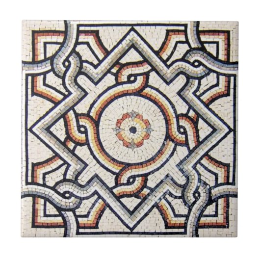 Carreau Ceramic Tile - Unique Mosaic Design Tile (Devant)
