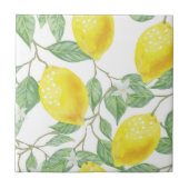 Carreau Ceramic Tile Yellow & White Lemon  (Devant)