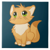 Carreau céramique chaton (Devant)