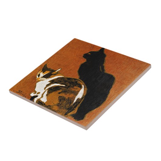 Carreau Céramique de chats de Steinlen (Côté)