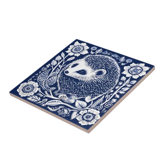 Carreau Céramique de hérisson rustique (Côté)