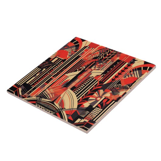 Carreau céramique de style art déco cool (Côté)